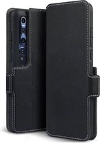 Étui Bookcase hoesje Xiaomi Mi 10 - CaseBoutique - Zwart uni - Cuir artificiel