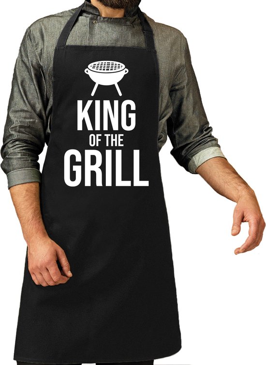 King of the Grill cadeau barbecue / tablier de cuisine pour homme noir -  tablier de... | bol.com