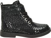 Nelson kids meisjes veterboot - Zwart - Maat 27