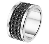 The Jewelry Collection For Men Ring Oxi - Zilver Geoxideerd
