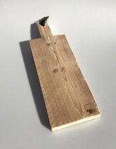 Broodplank - Snijplank - Tapasplank van steigerhout met leren ophanglus.