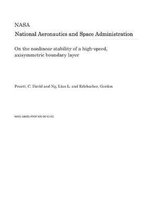 On the Nonlinear Stability of a High-Speed, Axisymmetric Boundary Layer