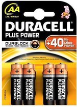 Piles alcalines Duracell AA Plus Power