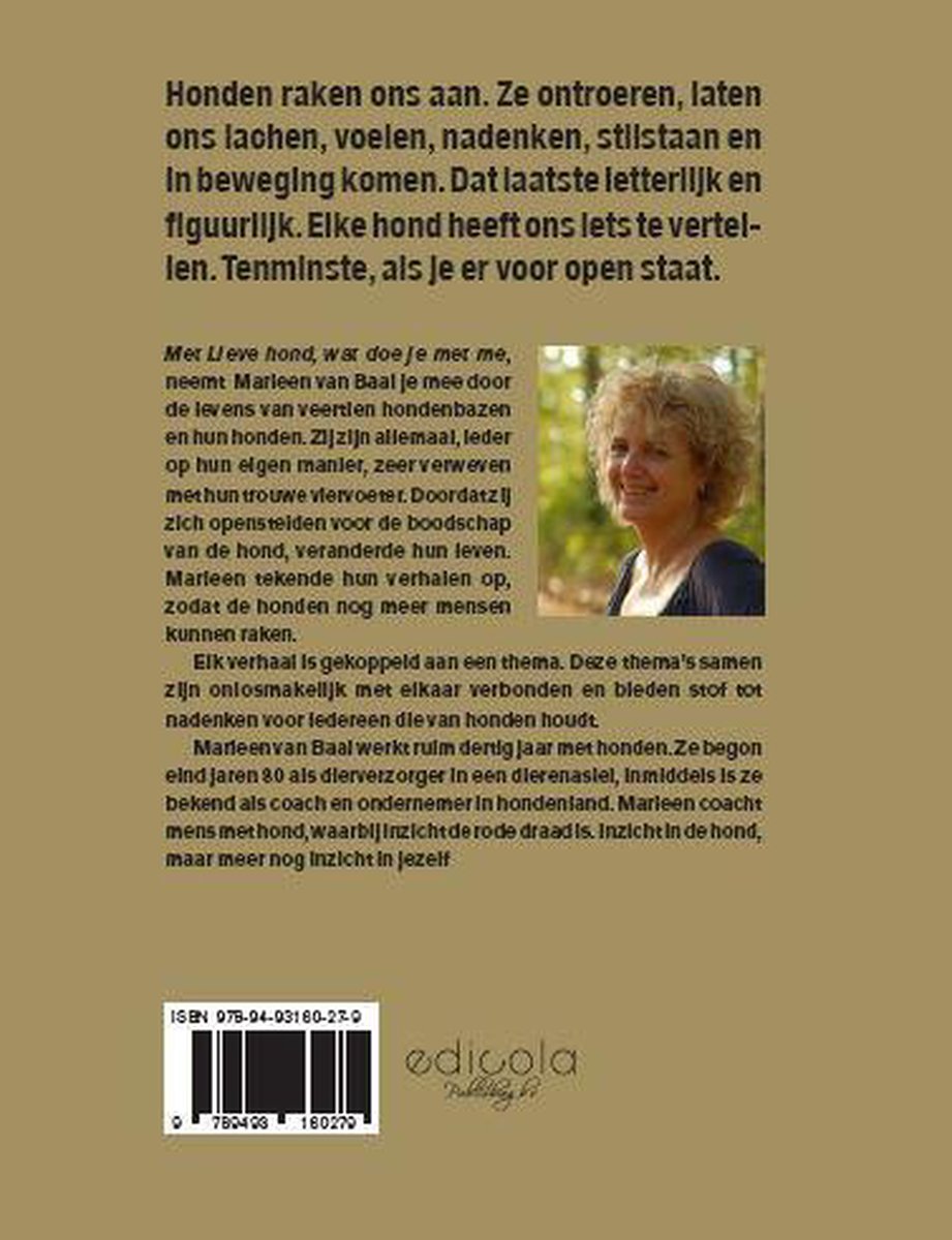 Lieve hond - back cover