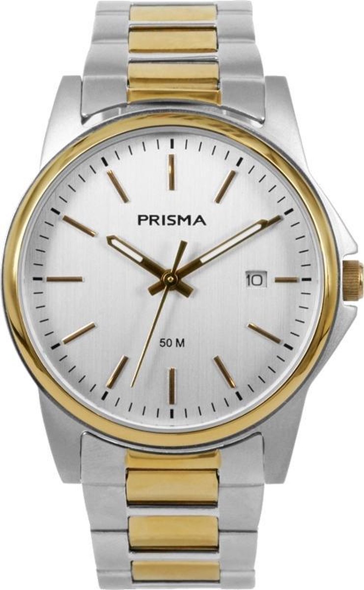 Prisma Heren Edelstaal 5 ATM horloge P.1697