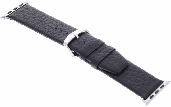 Smartphonehoesjes.nl - Buffel leder gespsluiting - Apple Watch 38mm - zwart