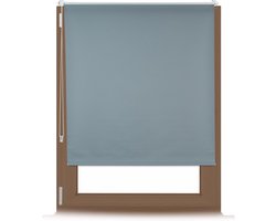 rolgordijn verduisterend - 110 x 165 cm - stof 106 cm - zonder boren - grijs