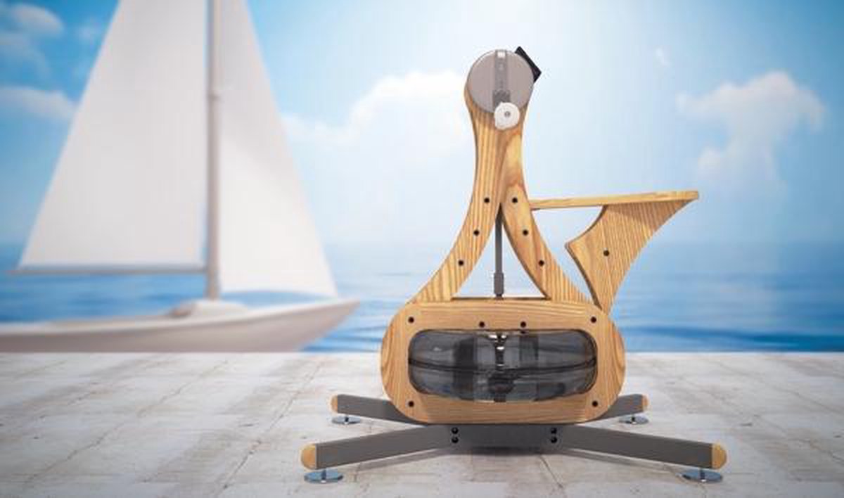 NOHRD WaterGrinder Roeitrainer Beukenhout met Waterweerstand - afbeelding 2