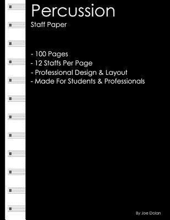 Percussion Staff Paper, Joe Dolan 9781469951980 Boeken