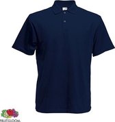 Fruit of the Loom poloshirt - heren - Deep Navy - L