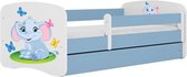 Kocot Kids - Bed babydreams blauw brandweer zonder lade met matras 180/80 - Kinderbed - Blauw