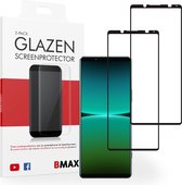 2-pack BMAX geschikt voor de Sony Xperia 5 IV Screenprotector - Full Cover gehard glas - Apple screenprotectors - Telefoonaccessoires - Telefonie & Accessoires - Beschermglas - Glas screenprotectors - Zwart