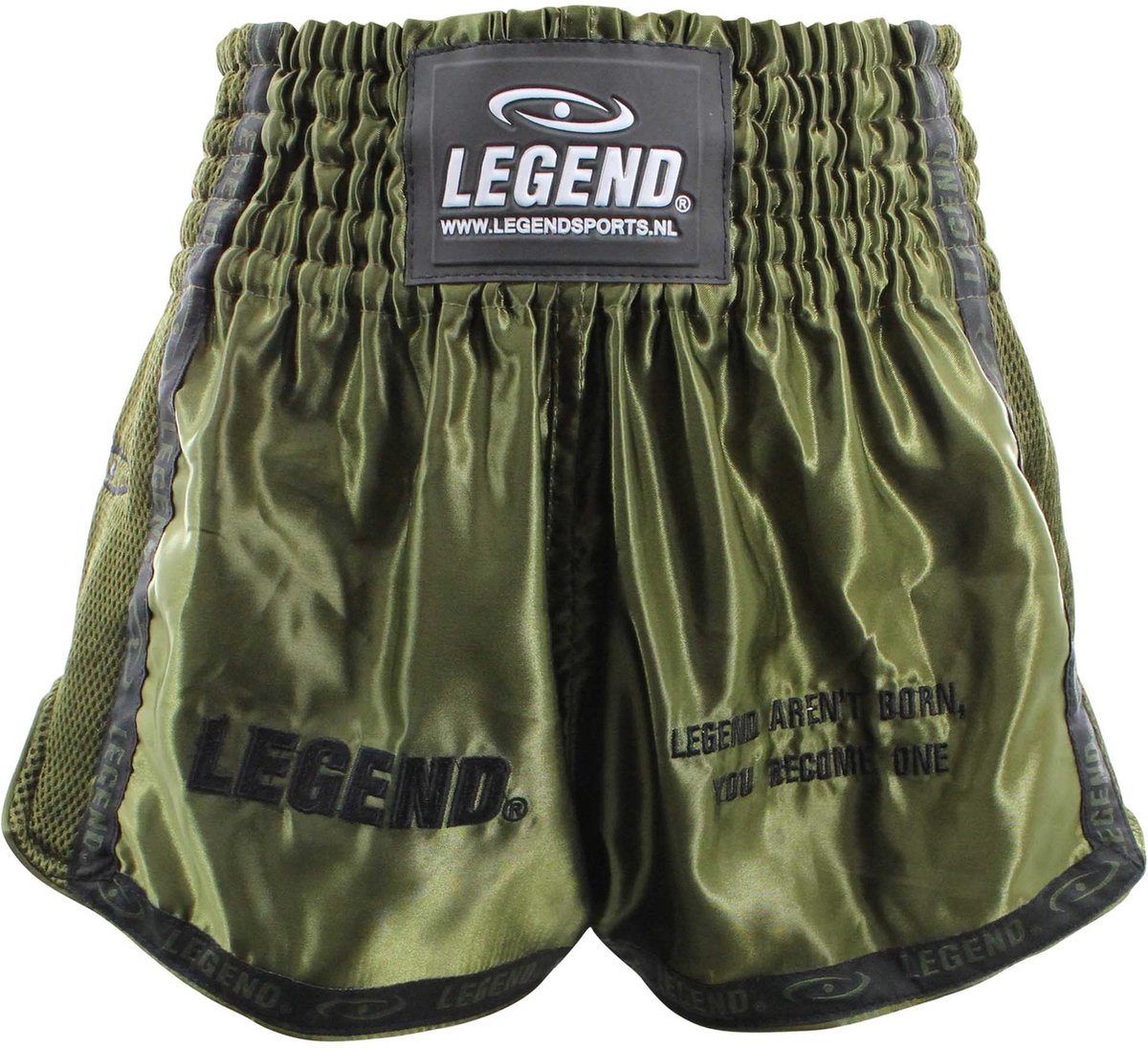Kickboks Broekje Army Green Kids/Volwassenen L