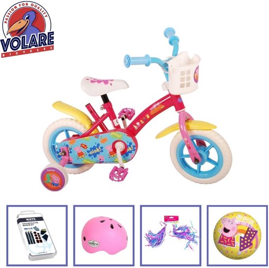 panier de vélo pour enfants,siège de poupée,avec support,guidon,décoration,rose,violet  - Type Pink