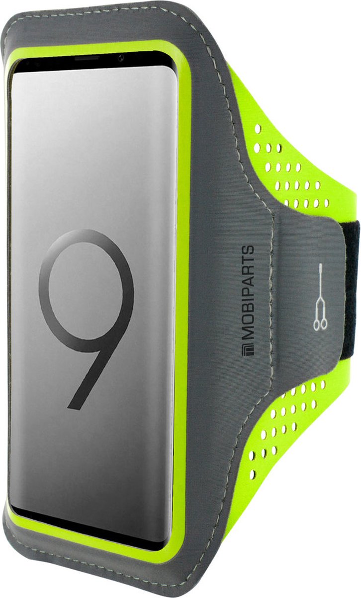 Hardloop Sportarmband geschikt voor Samsung Galaxy S9+ - Groen - Mobiparts