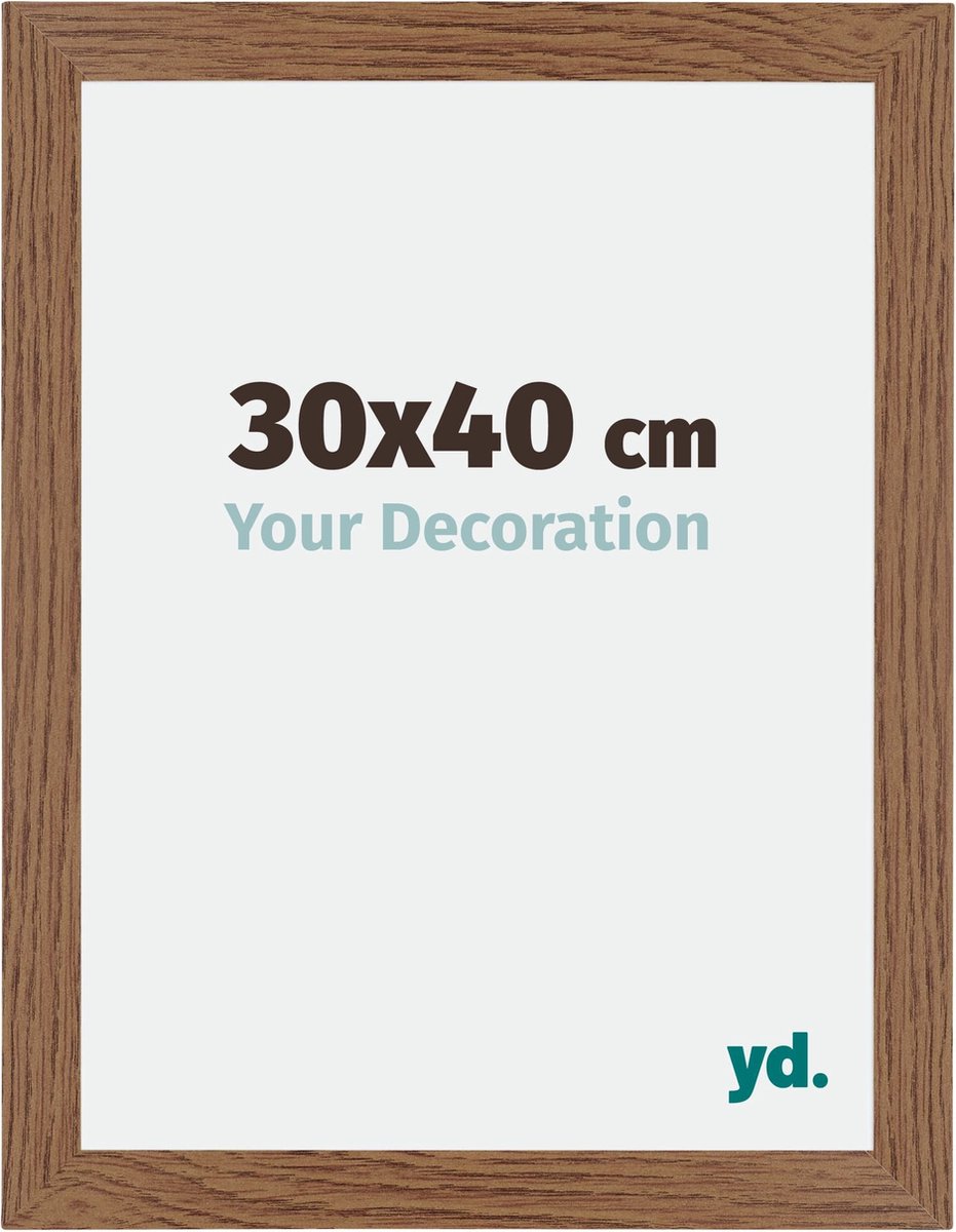 Your Decoration - Fotolijst 30x40 cm - MDF - Eiken Rustiek - Mura