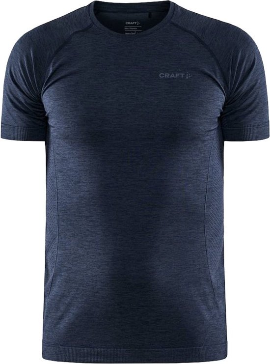 Craft Thermoshirt heren korte mouw - Core dry active - XL - Blauw.
