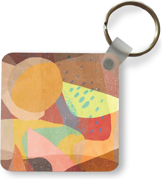 Porte-clés - Cadeaux à distribuer - Abstrait - Art - Arc-en-ciel - Pastel - Plastique