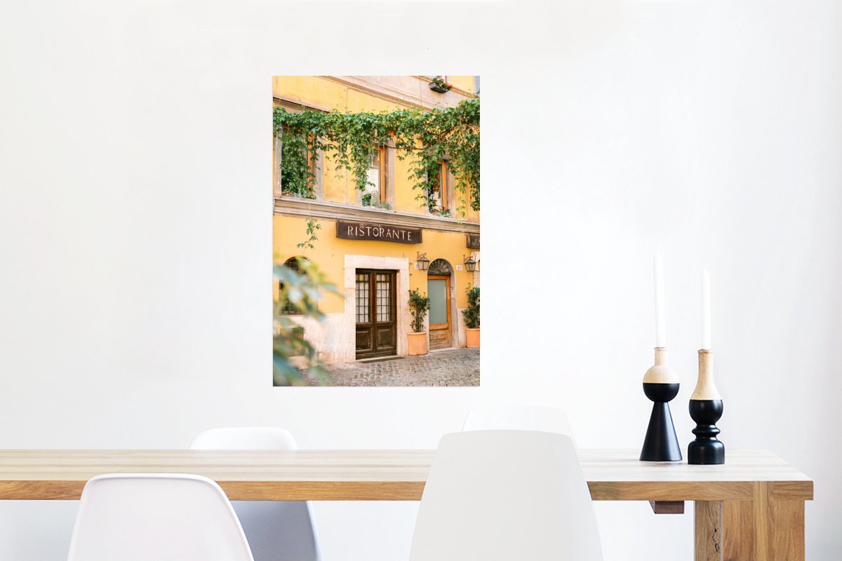 Rome - Restaurant - Geel - Planten - Deur