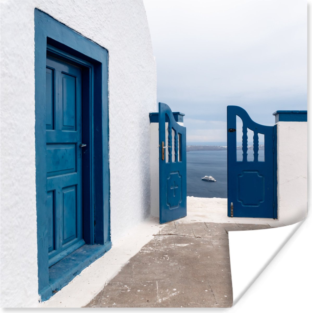 Deur - Blauw - Wit - Architectuur