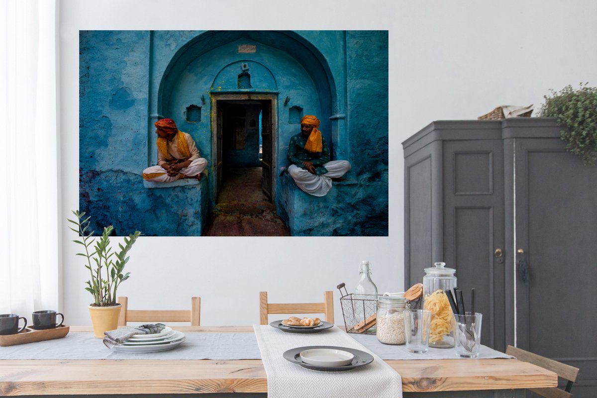 Deur - Man - Blauw - Architectuur