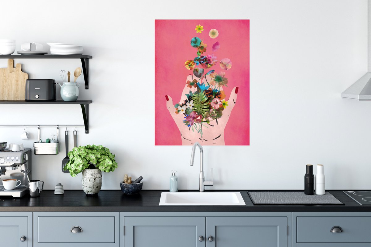 Bloemen - Abstract - Roze - Kunst