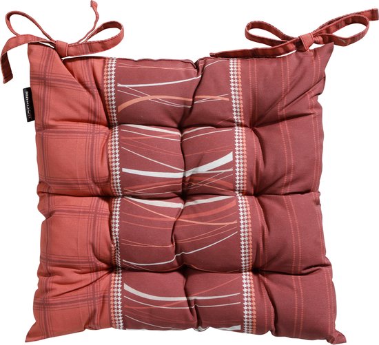 Madison Toscane Zitkussen - Lines Brick - 46x46 - Rood