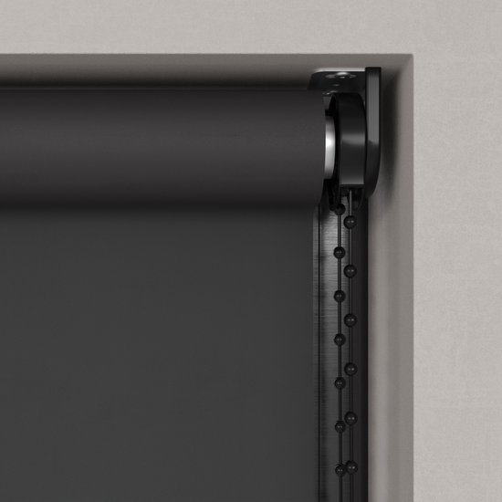 Dutchblinds Store enrouleur - occultant - Zwart - 240x190cm - Décoration de fenêtre sur mesure