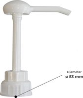 Excellent Losse pomp - Voor vaten en jerrycans - Jerrycan dop - Stopper voor grote jerrycans - Dop met pomp - Dispenserdop 30ml voor 5 en 10 liter - Dop Ø 53 mm