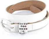 Kidzzbelts Meisjesriem 1711 - Wit - 75 cm