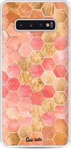 Casetastic Softcover Samsung Galaxy S10 Plus - Honeycomb Art Coral