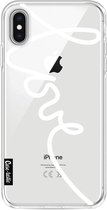 Casetastic Apple iPhone XS Max Hoesje - Softcover Hoesje met Design - Written Love White Print