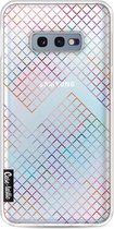 Casetastic Samsung Galaxy S10e Hoesje - Softcover Hoesje met Design - Rainbow Squares Print