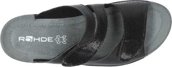Rohde Dames slippers Open Teen - zwart - Maat 42 | bol
