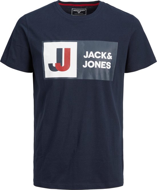 Jack & Jones t-shirt jongens - blauw - JCOlogan - maat 152
