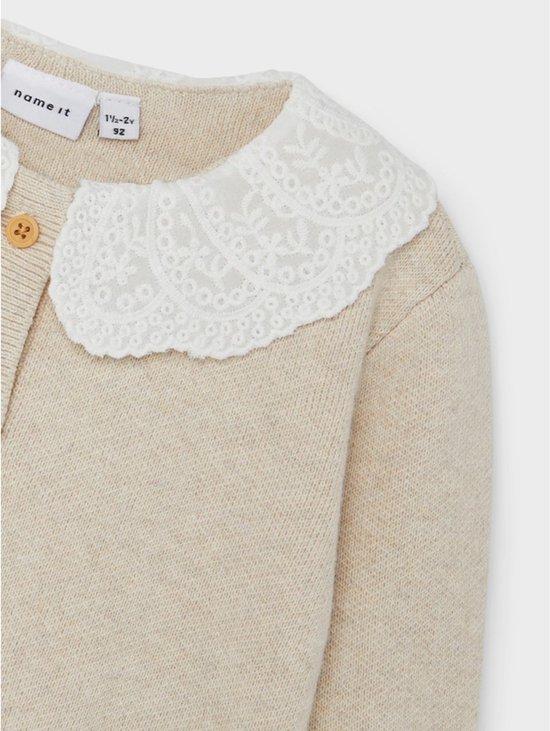 NAME IT Nmfrikimmi LS Knit Card Maglione Cardigan, Mauve - 8