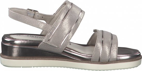 Tamaris Sandalo Con Zeppa Modello Estraibile 1-28217-42 | Pelle E Gomma, Chiusura A Strappo, Larghezza Normale - 4