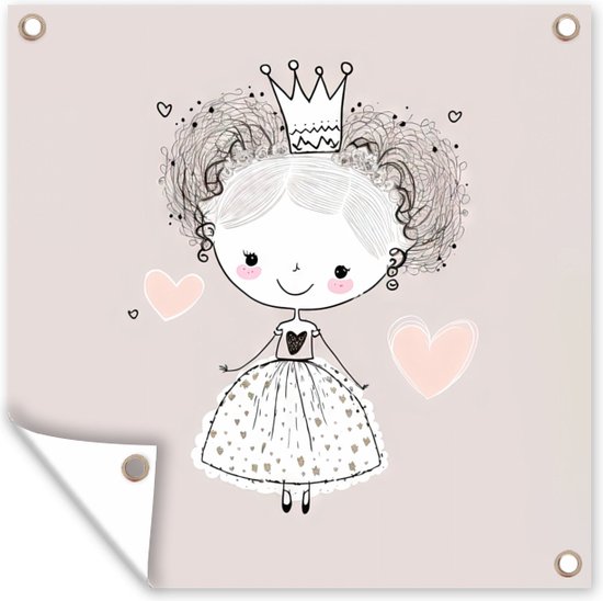 Boland - kostuum voor kinderen renaissancekoningin, jurk, kroon, kostuum, prinses, middeleeuwen, themafeest, carnaval