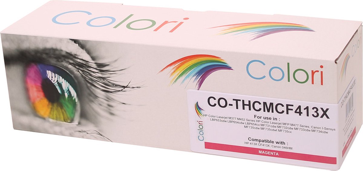 Colori huismerk toner geschikt voor HP 413X CF413X magenta voor HP Color Laserjet Pro MFP M377 M377dw M452 Series M452dn M452dw M452nw MFP M477 M477fdn M477fdw M477fnw 413A CF413A