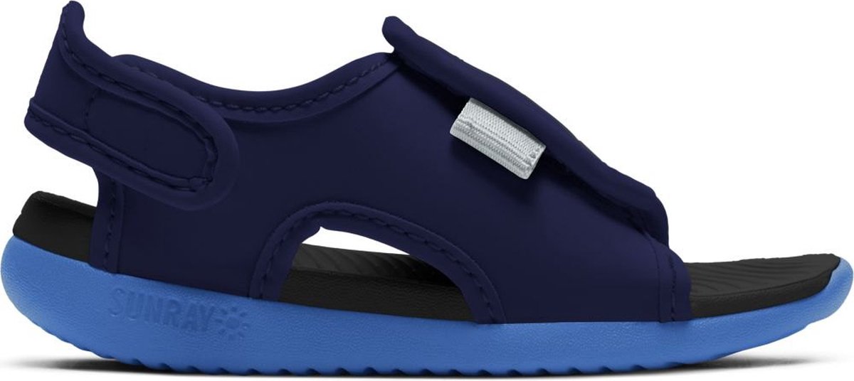 NIKE Sunray Adjust 5 V2 TD Sneakers Void Pure Platinum Signal Kinderen Blauw