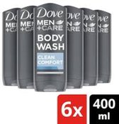 Dove Douchegel Men+care Clean Comfort Voordeelverpakking 6 x 400 ml