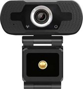 Webcam EC-A258 - met microfoon voor PC, laptop, Webcamera - HD 1080p - Zwart