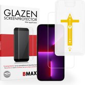 BMAX Screenprotector geschikt voor iPhone 13 Pro Max met applicator - Gehard glas - Tempered glas - Apple screenprotectors - Telefoonglaasje - Beschermglas - Glasplaatje - Screensaver - Screen protector - Glas screenprotectors - Case Friendly