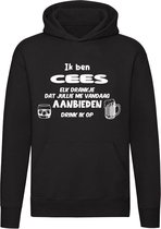 Ik ben Cees, elk drankje dat jullie me vandaag aanbieden drink ik op Hoodie | jarig | verjaardag | cadeau | kado | Unisex | Trui | Sweater | Capuchon