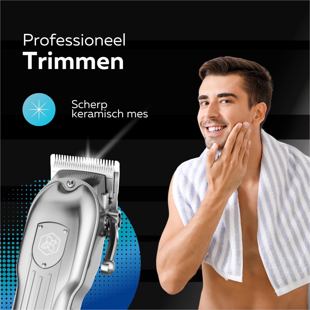 Beeperfect® HairClipper Pro - Tondeuse Cheveux Homme - Tondeuse