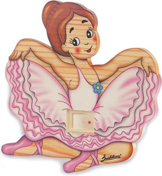 Nachtlampje hout Ballerina | Bartolucci