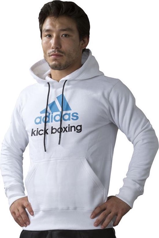 adidas Community Hoodie Wit/Blauw Kick Boxing Large | bol.com