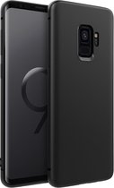 Silicone case Samsung Galaxy S9 + gratis glazen Screenprotector - zwart