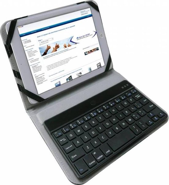 Monteur Corroderen meel Bluetooth Keyboard voor de Universeel 7 Inch, Toetsenbord Hoes, zwart ,  merk i12Cover | bol.com