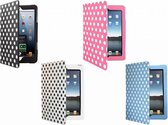 Hoes met stippen motief voor de %merk% %type%, Trendy Stand Case, Polka Dot Cover